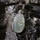 冰藍底如意吊墜 [危地馬拉翡翠]