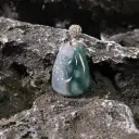 冰藍水飄花如意18K