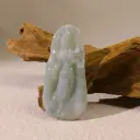 晴藍綠底飄綠站觀音掛牌