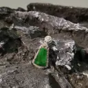 滿綠梯形無事牌銀鑲吊墜 [危地馬拉]