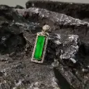 冰綠满綠長方無事牌吊墜 [危地馬拉]