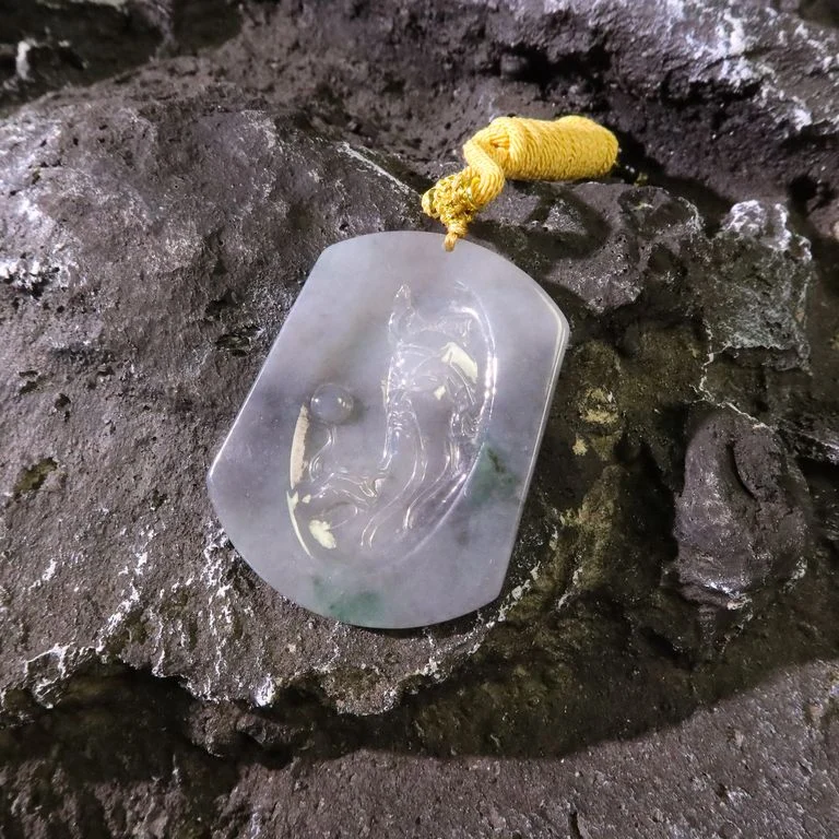 山水墨烏雞飄綠關帝爺望月掛牌