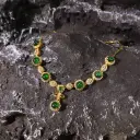 玻璃種綠圓蛋面翡翠套鏈 [危地馬拉翡翠]