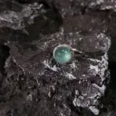冰藍水圓蛋面設計款戒指 [危地馬拉翡翠]
