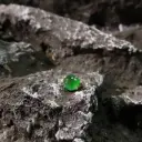緬甸冰種滿綠蛋面戒指