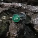 冰湖水綠平安扣戒指 [危地馬拉]