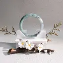 綠底飄花正圈57.4mm