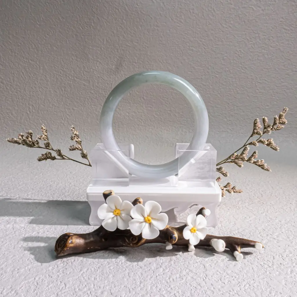 晴藍色半山水正圈58mm