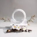 白翡翠圓條56.3mm