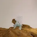 晴藍半山水梅花鹿一路有您小擺件